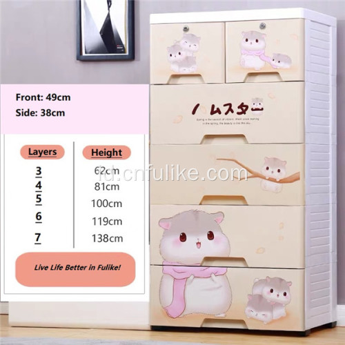 Kartun Multi-layer Drawer Baby Storage Drawer Cabinet